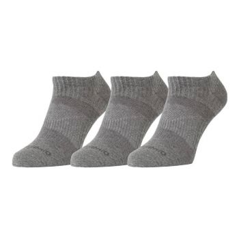 Șosete Fundango No-Show Sport Set 3 perechi Gri - Grey Heather