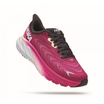 Pantofi Hoka Women's Arahi 6 Mov - Festival Fuchsia/Ibis Rose