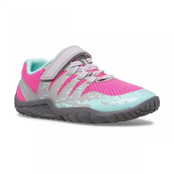 Pantofi Merrell Trail Glove 5 AC Gri - Grey/Pink/Turquoise de firma originali