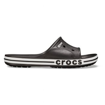 Papuci Crocs Bayaband Slide Negru - Black/White ieftini