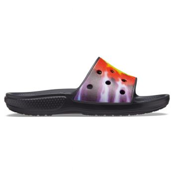 Papuci Crocs Classic Tie-Dye Graphic Slide Multicolor - Multi