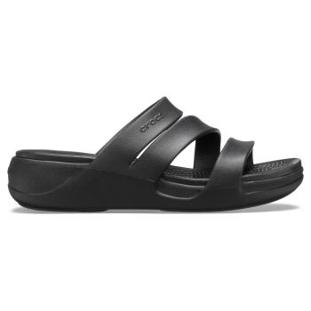 Papuci Crocs Monterey Strappy Wedge Negru - Black de firma originali