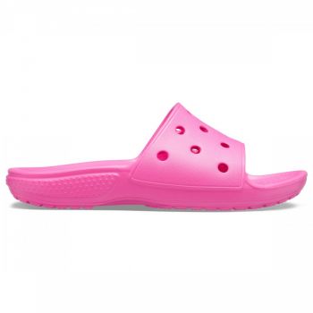 Papuci Kid's Classic Crocs Slide Roz - Electric Pink ieftini