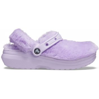 Saboți Crocs Classic Fur Sure Mov - Lavender ieftini