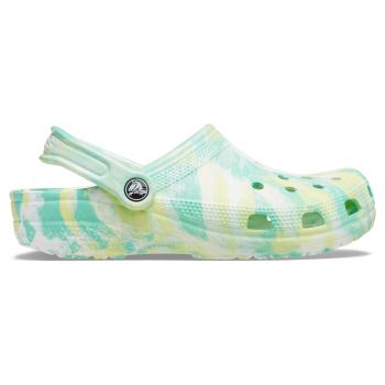 Saboți Crocs Classic Marbled Clog Verde - Pistachio/Multi de firma originali