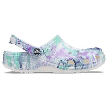 Saboți Crocs Classic Out of this World II Clog Alb - White/Multi de firma originali