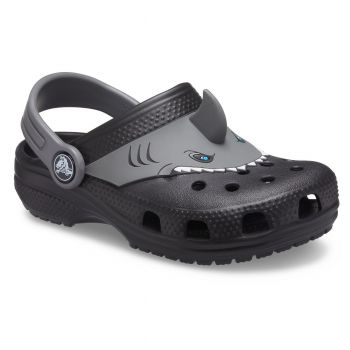 Saboți Crocs Fun Lab Classic I AM Shark Clog Negru - Black ieftini Saboți Crocs Fun Lab Classic I AM Shark Clog Negru - Black ieftini