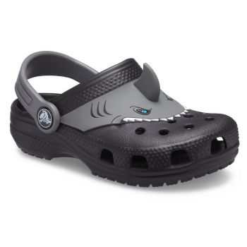 Saboți Crocs Fun Lab Classic I AM Shark Clog Negru - Black ieftini