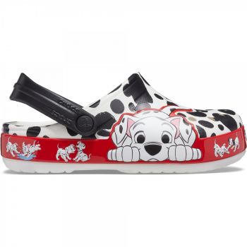 Saboți Crocs Fun Lab Disney 101 Dalmatians Clog K Alb - White ieftini