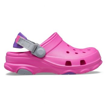 Saboți Crocs Kids' Classic All-Terrain Clog Roz - Electric Pink