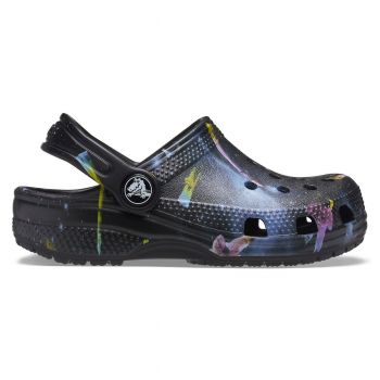 Saboți Crocs Kids' Classic Out of this World II Clog Negru - Black ieftini