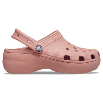 Saboți Crocs Women's Classic Platform Clog Roz - Pale Blush ieftini