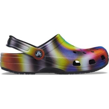 Saboti Classic Crocs Solarized Clog Negru - Black/Multi de firma originali