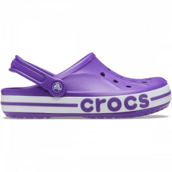 Saboti Crocs Bayaband Clog Mov - Neon Purple/White ieftini