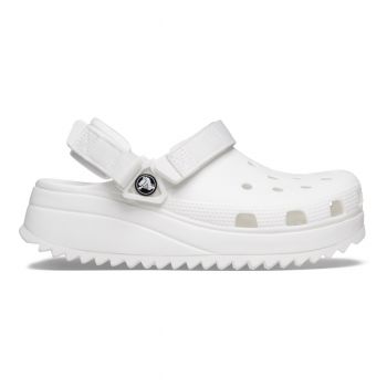 Saboti Crocs Classic Hiker Clog Alb - White/White