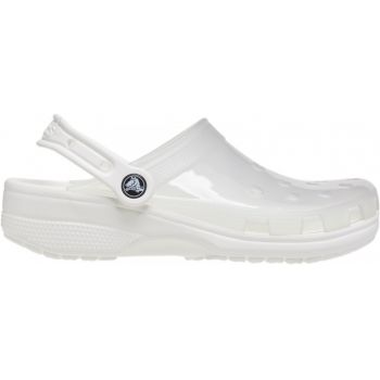 Saboti Crocs Classic Translucent Clog Alb - White ieftini