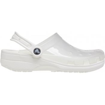 Saboti Crocs Classic Translucent Clog Alb - White de firma originali