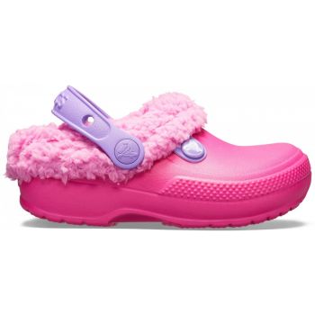 Saboti Crocs Kids' Classic Blitzen III Lined Clog Roz - Candy Pink/Party Pink