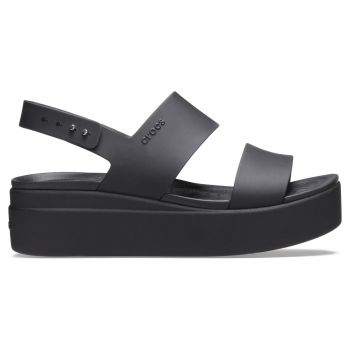 Sandale Crocs Brooklyn Low Wedge Negru - Black/Black ieftine