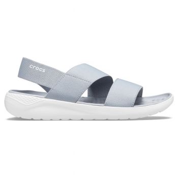 Sandale Crocs LiteRide Stretch Sandal Gri - Light Grey/White