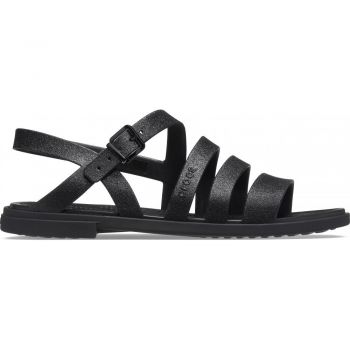 Sandale Crocs Tulum Glitter Sandal Negru - Black Glitter/Black ieftine