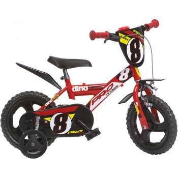 Bicicleta copii Dino Bikes 12' Pro-cross rosu ieftina