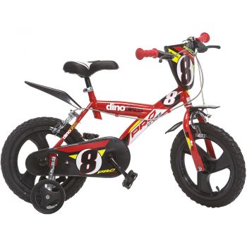Bicicleta copii Dino Bikes 14' Pro-cross rosu la reducere