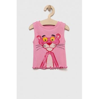 Desigual top copii culoarea roz