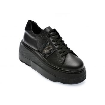 Pantofi GRYXX negri, 7510, din piele naturala