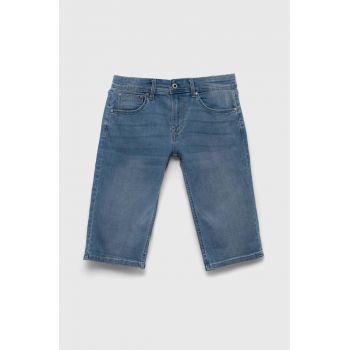 Pepe Jeans pantaloni scurti din denim pentru copii PJL BJ Denim talie reglabila ieftini