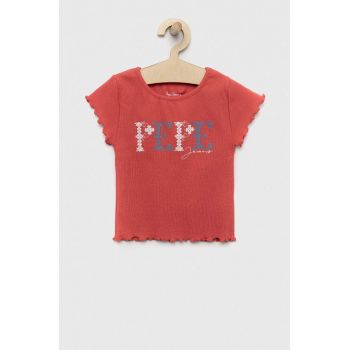 Pepe Jeans tricou copii PJL GJ Non-denim culoarea rosu ieftin