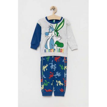 United Colors of Benetton pijamale de bumbac pentru copii x Looney Tunes modelator