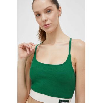 Ellesse sutien sport culoarea verde, neted SGR17946-GREEN