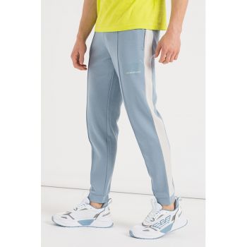 Pantaloni sport din amestec de bumbac cu talie elastica