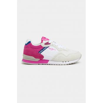 Pantofi sport colorblock cu segment de plasa