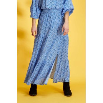 Fusta maxi evazata cu slit
