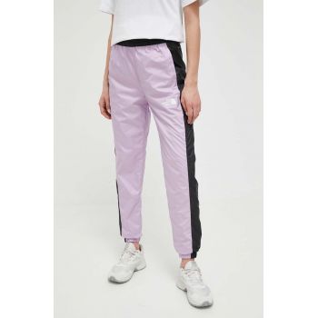 The North Face pantaloni de trening culoarea violet, modelator de firma original