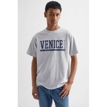 Tricou cu imprimeu text Cannes
