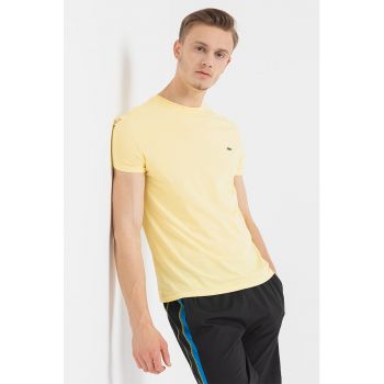 Tricou regular fit din bumbac pima ieftin