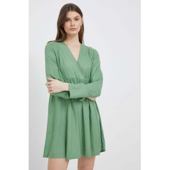 United Colors of Benetton rochie culoarea verde, mini, evazati