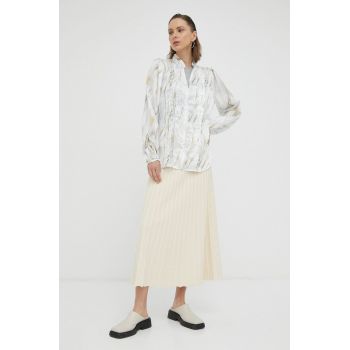 Bruuns Bazaar camasa femei, culoarea alb, regular ieftina