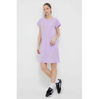 Helly Hansen rochie culoarea violet, mini, drept