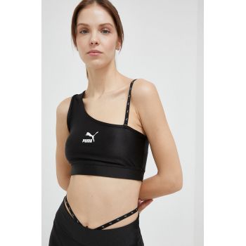 Puma top sport Dare To femei, culoarea negru