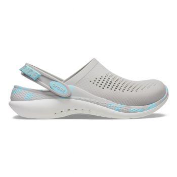 Saboti Crocs LiteRide 360 Marbled Clog Alb - Pearl/White