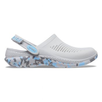 Saboti Crocs LiteRide 360 Marbled Clog Gri - Light Grey/Oxygen de firma originali