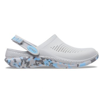 Saboti Crocs LiteRide 360 Marbled Clog Gri - Light Grey/Oxygen ieftini