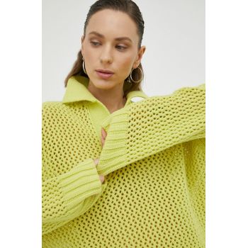 Samsoe Samsoe pulover de lana femei, culoarea verde