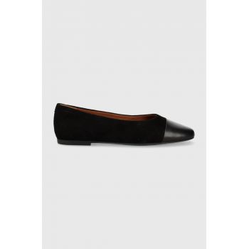 Vagabond Shoemakers balerini de piele Jolin culoarea negru, 5508.642.92