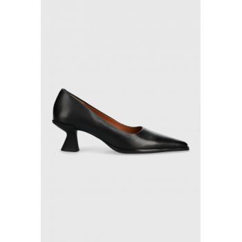Vagabond Shoemakers pantofi de piele TILLY culoarea negru, pe toc jos, 5518.001.20 de firma originali