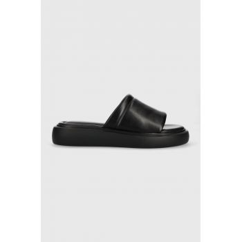 Vagabond slapi de piele BLENDA femei, culoarea negru, 5519.101.20